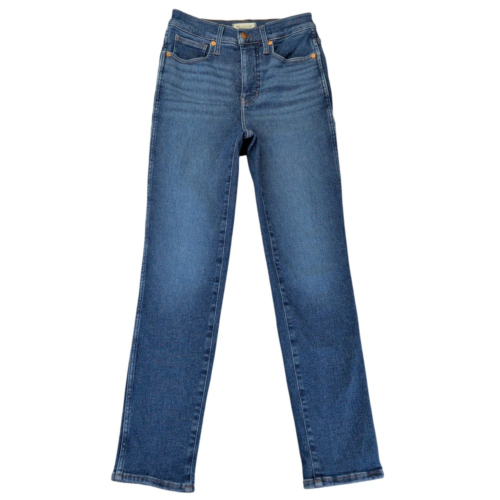 Madewell Stovepipe Jeans Womens 26 High Rise Straight Leg Blue‎ Denim NK893